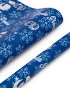 Santa Please Blue Wrapping Paper - Caresha Please LLC 