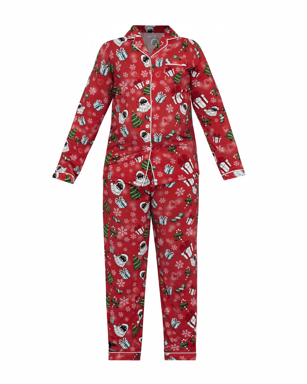 Santa Please PJ Set - Red (Women’s, Men’s, and Kids)
