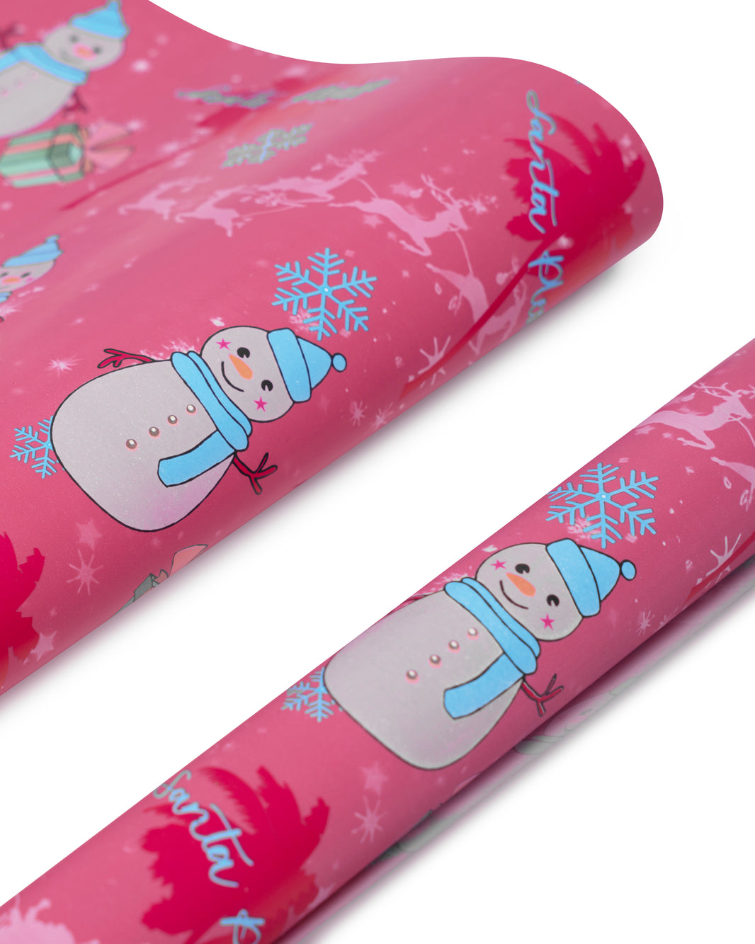 Santa Please Pink Wrapping Paper