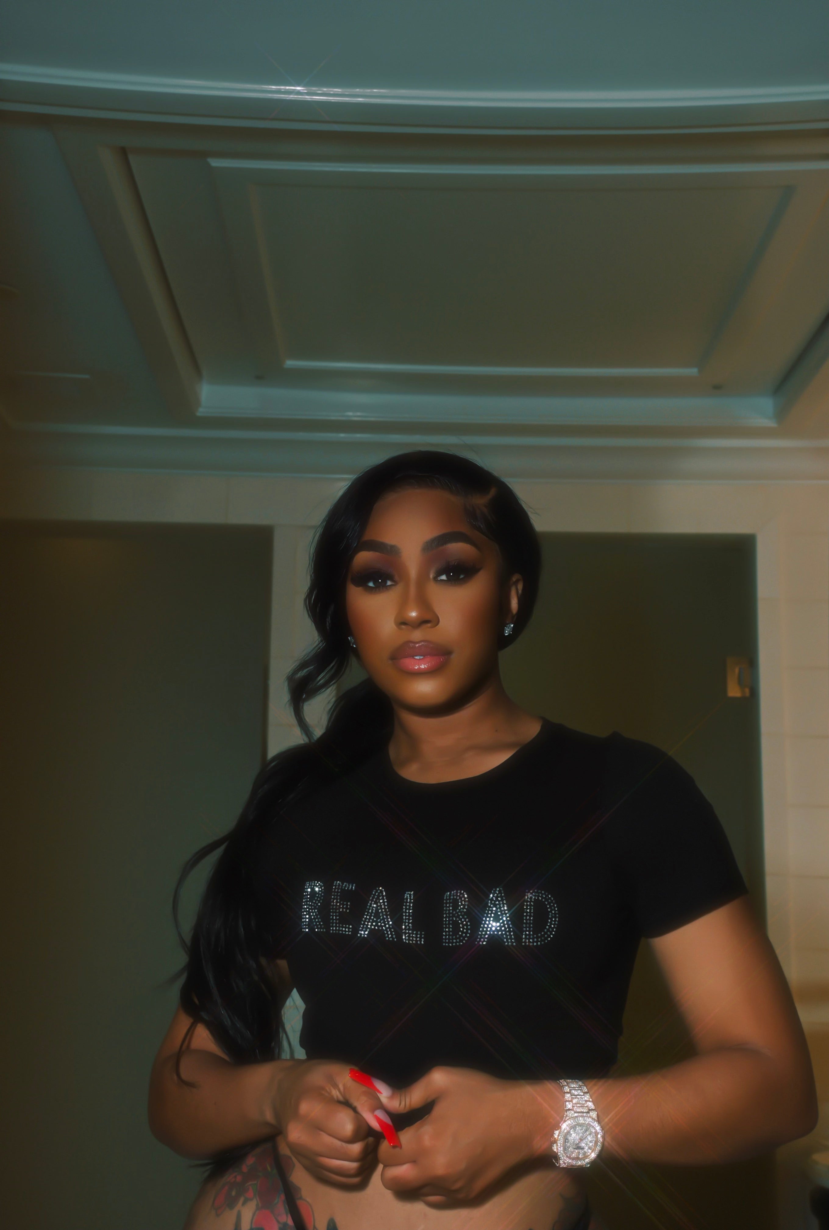 Real Bad Fitted Tee - Caresha Please LLC 